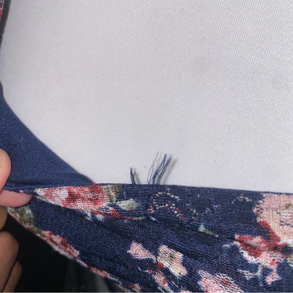 Love Culture whimsical gothic fairycore floral print square neck crop top - Picture 5 of 10